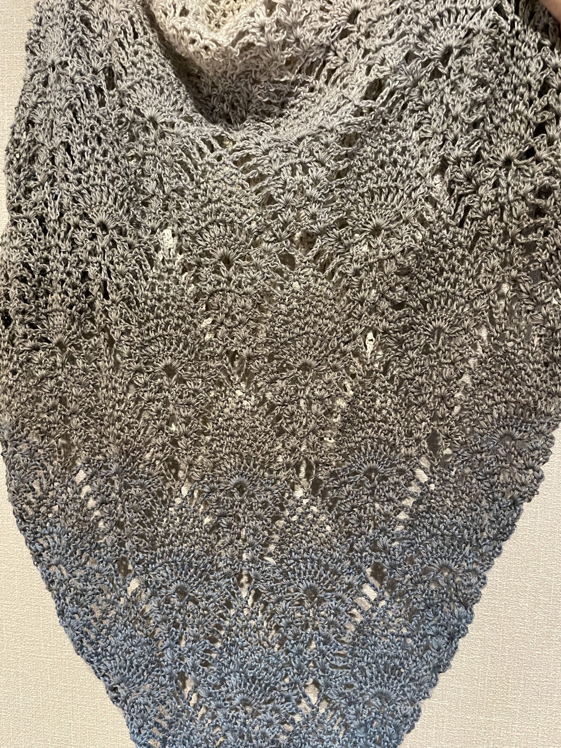 三角ショール（パイナップル）